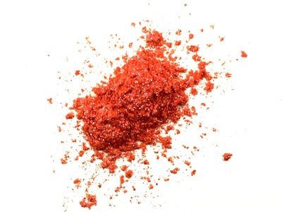 Deep coral red orange synthetic natural cosmetic mica pigment for face eyes lip nail personal care